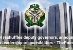 CBN RESHUFFLES DEPUTY GOVERNORS IN LEADERSHIP REORGANISATION