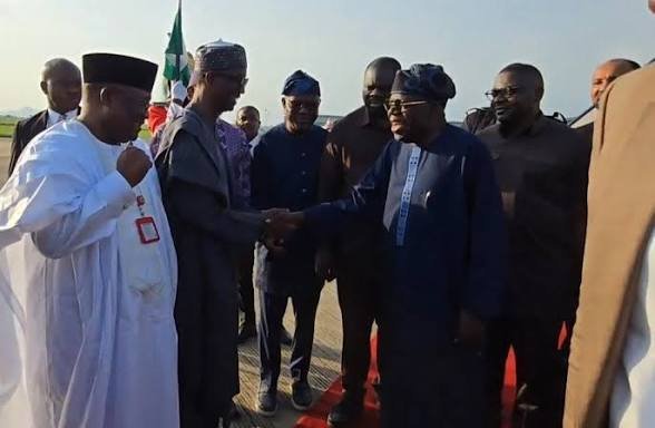 TINUBU RETURNS TO ABUJA AFTER EID-EL-KABIR HOLIDAY
