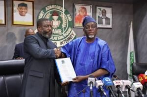 OLOYEDE HANDS OVER AS JAMB REGISTRAR, CHARGES SUCCESSOR TO BUILD ON REFORMS