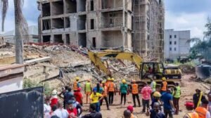 NEMA LEADS RESCUE OPERATION AFTER ENUGU BUILDING COLLAPSE