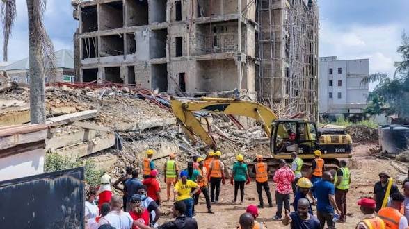 NEMA LEADS RESCUE OPERATION AFTER ENUGU BUILDING COLLAPSE